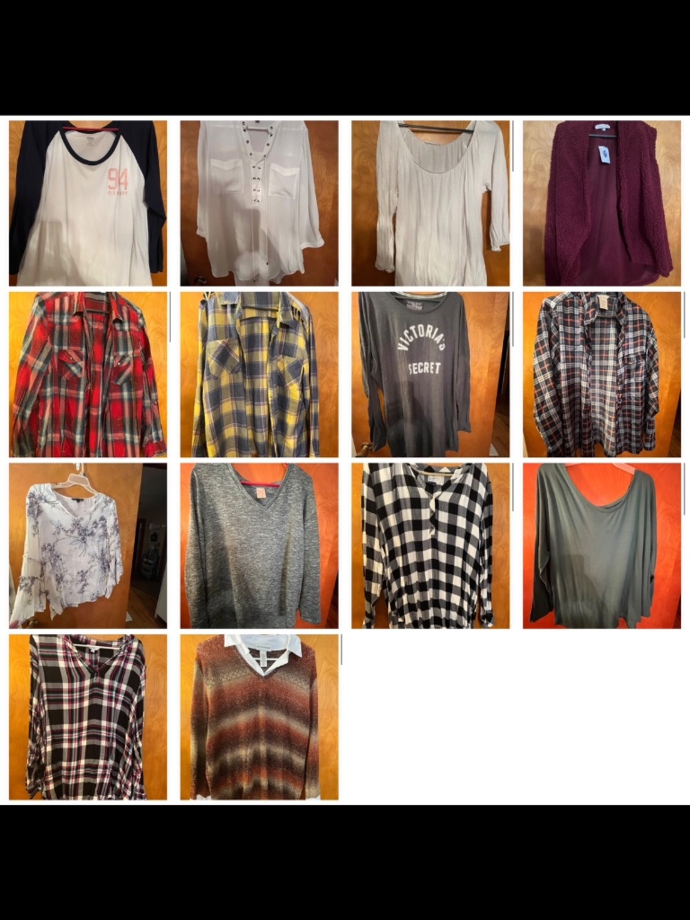 Bundle of 14 Total women’s XL long sleeve tops! Includes AE Maurices VS & More!